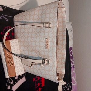 Large GUESS Tote and matching GUESS wallet